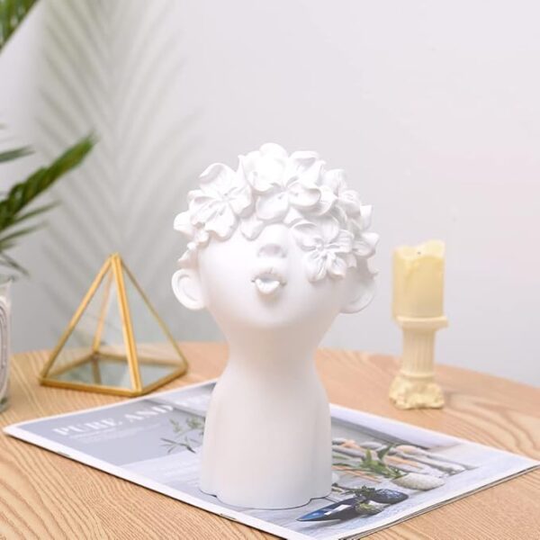 Artistic Kissing Child with Floral Hair