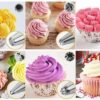 24 Piece Stainless Steel Cake Decorating Tip Set