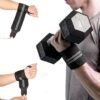 Adjustable Wrist Wraps 2 Pack Support Straps for Strength Training (55cm, Grey)