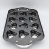 12 Cup Heart Shape Muffin Pan Non-Stick Teflon