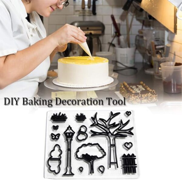 Park Theme Delight Cookie Cutter Set for Creative Cake Decorating