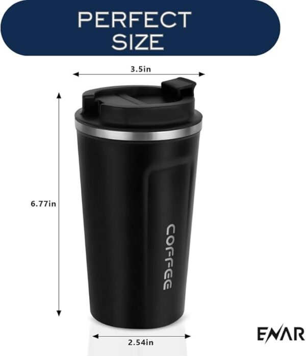 Travel Coffee Mug 510ML Leak Proof Insulated Cup - Image 3
