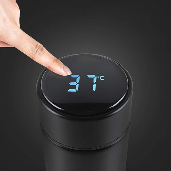 Smart LED Temperature Display Water Bottle Vacuum Insulated Stainless Steel Travel Mug - Image 2