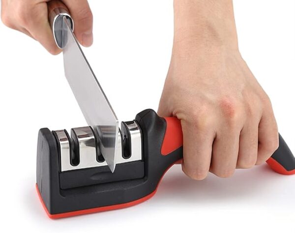 3 in 1 Handheld Knife & Scissor Sharpener Fast 3 Stage Blade Sharpener