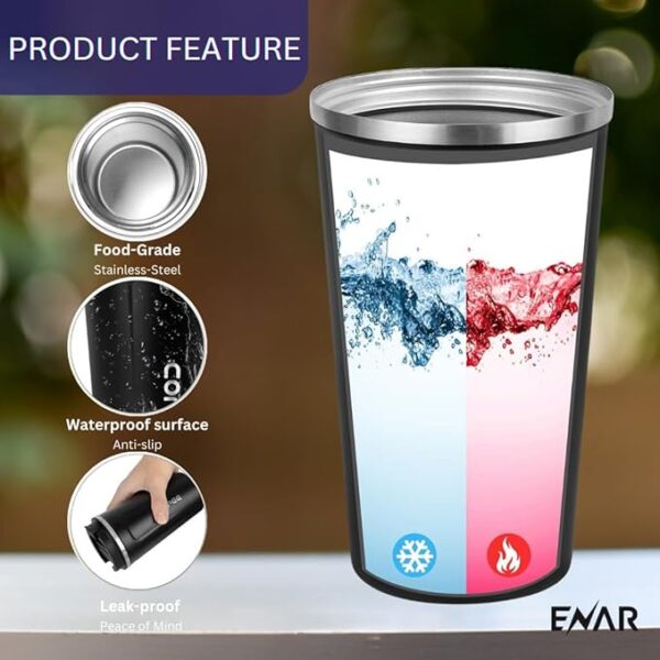 Travel Coffee Mug 510ML Leak Proof Insulated Cup - Image 5