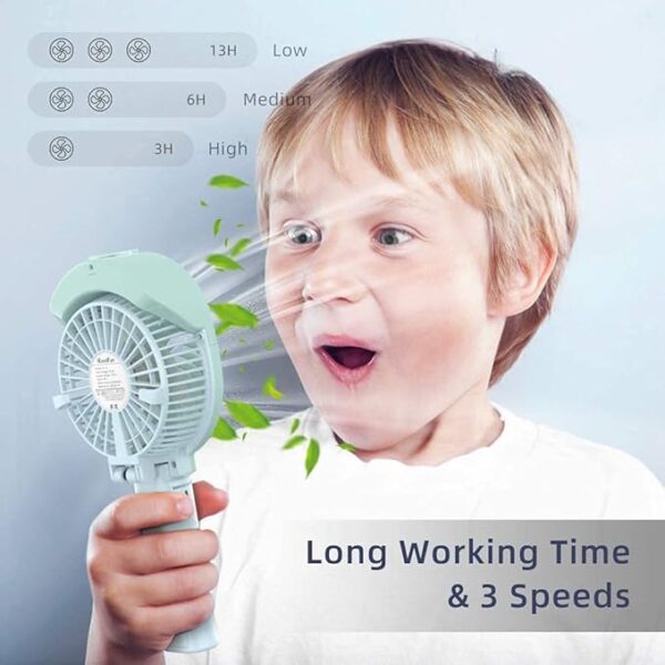 Portable Handheld Misting Fan Cooling Spray Fan for Hajj & Outdoor Heat Relief - Image 3