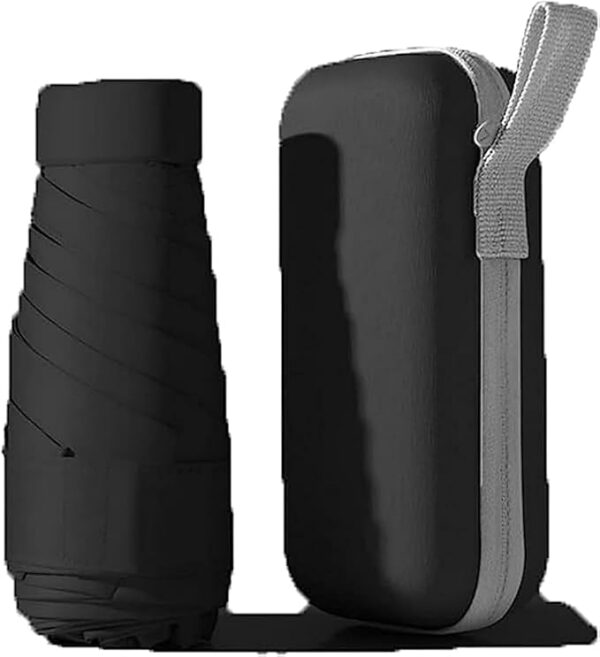 Mini 5 Fold Travel Umbrella UV Protection, Lightweight for Purse or Pocket
