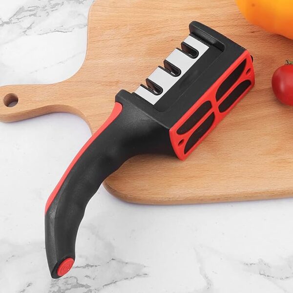 3 in 1 Handheld Knife & Scissor Sharpener Fast 3 Stage Blade Sharpener - Image 4