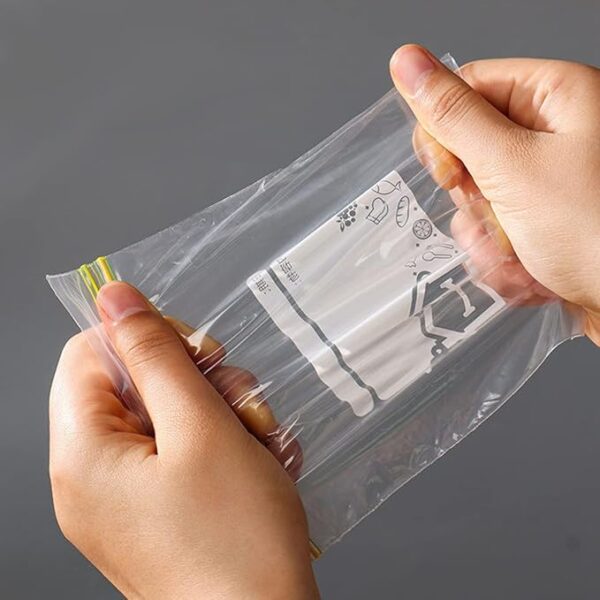 70 Piece Reusable Food Storage Bags Set Freezer & Ziplock Safe - Image 3