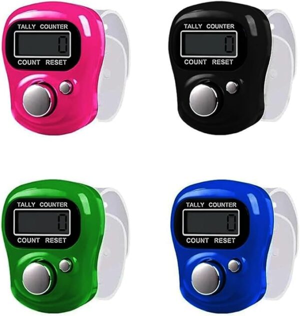 Digital Finger Tally Counter 5 Digit LCD Display with Reset Button for Counting, Golf, Knitting & More