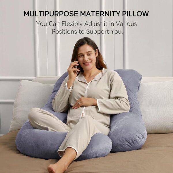 U Shaped Full Body Pregnancy Pillow  57 inch Maternity Support - Image 3