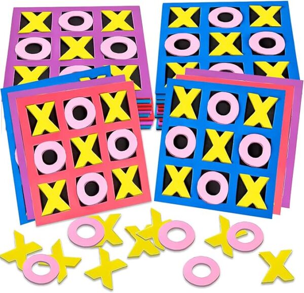 ColorPop Foam Tic Tac Toe Classic Strategy Game for Kids & Family Fun - Image 2