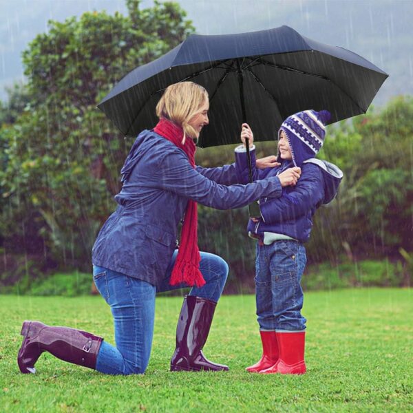 Compact Windproof Travel Umbrella Auto Open & Close, Sun and Rain Protection - Image 4