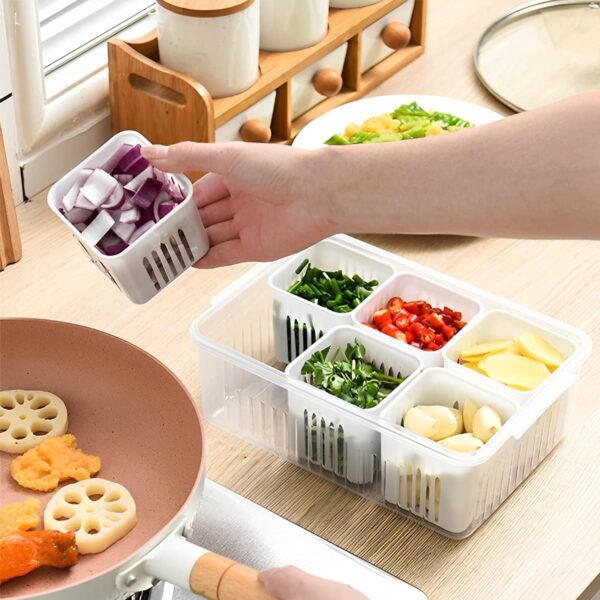 Fresh Keeper 6 Grid Herb & Veggie Saver Box - Image 3