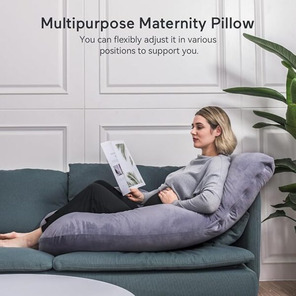 U Shaped Full Body Pregnancy Pillow  57 inch Maternity Support - Image 2