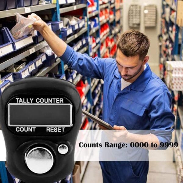 Digital Finger Tally Counter 5 Digit LCD Display with Reset Button for Counting, Golf, Knitting & More - Image 5