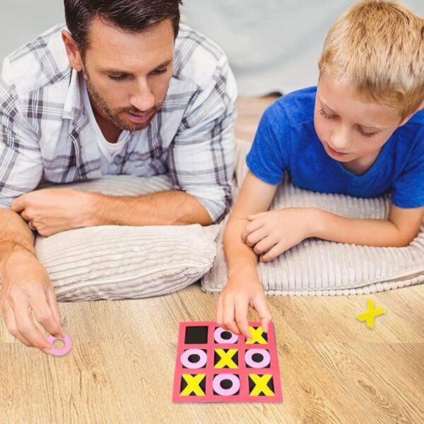 ColorPop Foam Tic Tac Toe Classic Strategy Game for Kids & Family Fun - Image 3