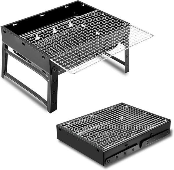 Portable Foldable Charcoal BBQ Grill Outdoor Cooking Essential