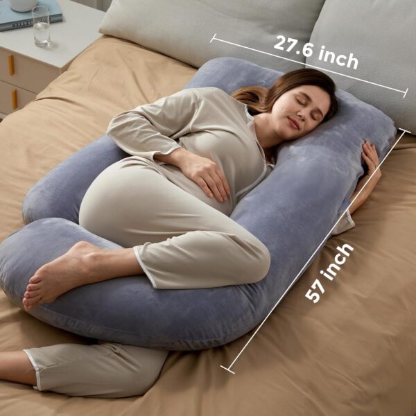 U Shaped Full Body Pregnancy Pillow  57 inch Maternity Support - Image 5